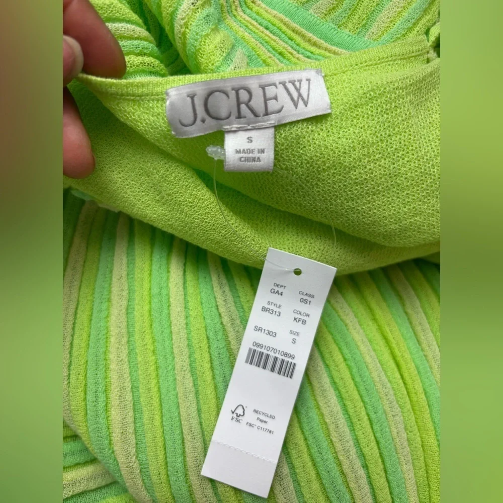 J. Crew Limited-Edition Midi Striped Sweater Dress Size Small NWT
